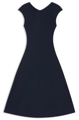Seam-detail dress in matte jersey