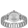 Seam stainless-steel watch with blue textured dial
