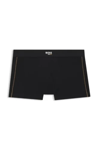 Seam-stitching trunks in stretch cotton