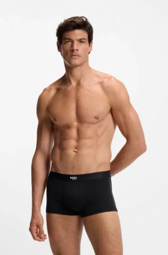 Seam-stitching trunks in stretch cotton