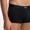 Seam-stitching trunks in stretch cotton