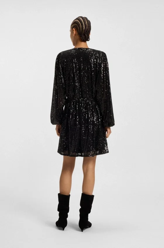 Sequin dress with wrap front Sequin dress with wrap front