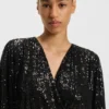 Sequin dress with wrap front Sequin dress with wrap front