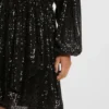 Sequin dress with wrap front Sequin dress with wrap front
