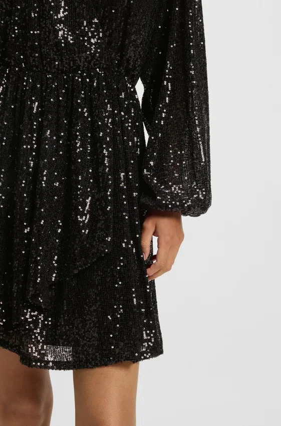 Sequin dress with wrap front Sequin dress with wrap front