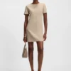 Shift dress in soft crepe Shift dress in soft crepe