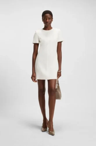 Shift dress in soft crepe