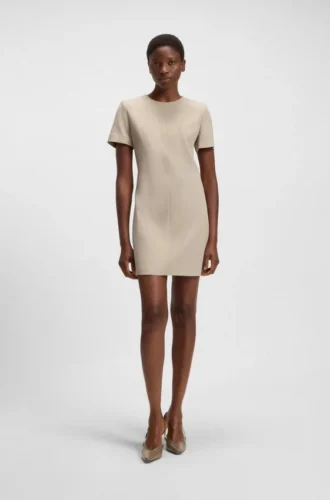 Shift dress in soft crepe