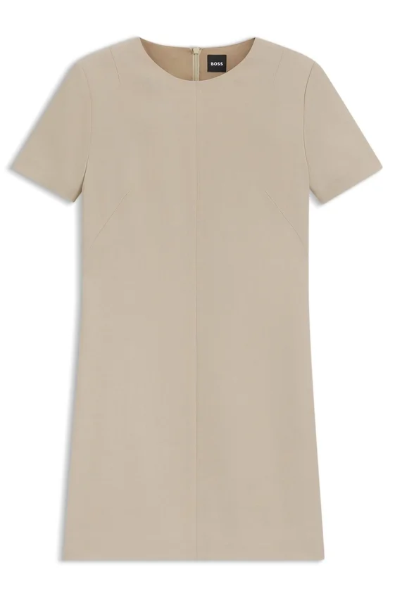 Shift dress in soft crepe Shift dress in soft crepe