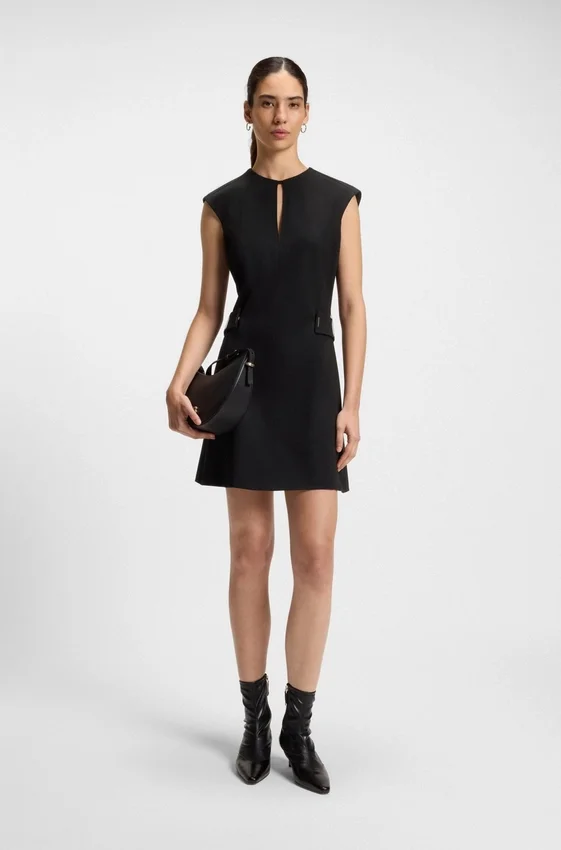 Shift dress with belt detail Shift dress with belt detail