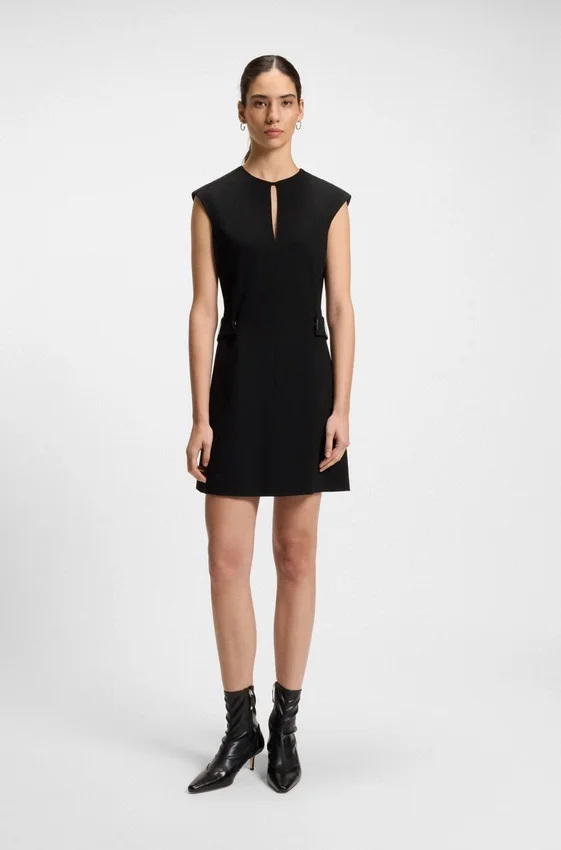 Shift dress with belt detail Shift dress with belt detail
