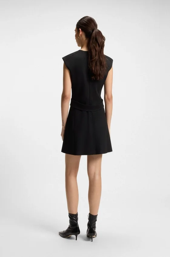 Shift dress with belt detail Shift dress with belt detail