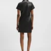 Shirt dress in faux leather Shirt dress in faux leather
