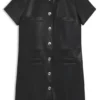 Shirt dress in faux leather Shirt dress in faux leather