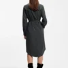 Shirt dress in sandwashed fabric Shirt dress in sandwashed fabric