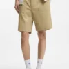 Shorts in mercerised cotton canvas