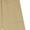 Shorts in mercerised cotton canvas