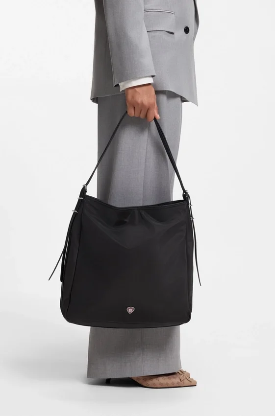 Shoulder bag with stacked logo Shoulder bag with stacked logo