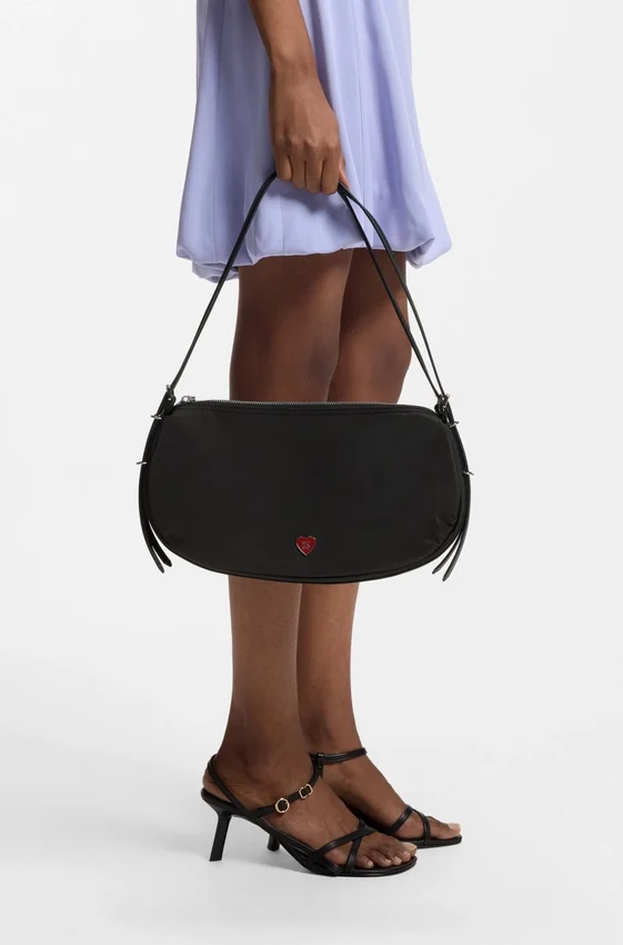 Shoulder bag with stacked logo Shoulder bag with stacked logo