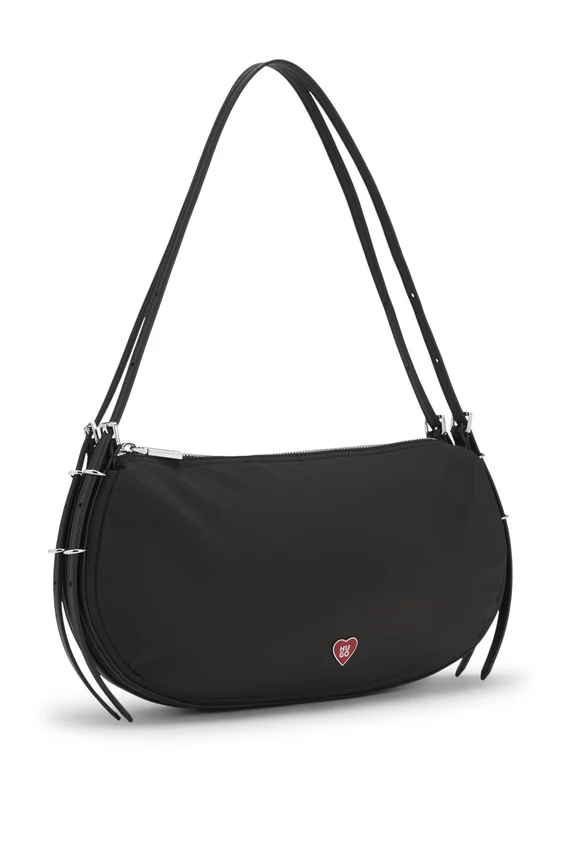 Shoulder bag with stacked logo Shoulder bag with stacked logo