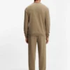 Shoulder-logo sweatshirt in cotton terry