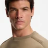 Shoulder-logo sweatshirt in cotton terry