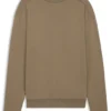 Shoulder-logo sweatshirt in cotton terry