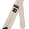 Silk-blend tie with jacquard pattern