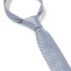 Silk-blend tie with jacquard pattern