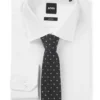 Silk-blend tie with micro Double B monograms