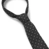 Silk-blend tie with micro Double B monograms