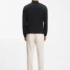 Silk cardigan with mesh paneling