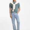 Silk-cotton sweater with structured knit