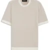 Silk-cotton sweater with structured knit