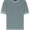 Silk-cotton sweater with structured knit