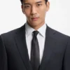 Silk-jacquard tie made in Italy