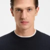 Silk sweater with Prince of Wales check structure