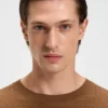 Silk sweater with Prince of Wales check structure