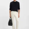 Silk sweater with Prince of Wales check structure