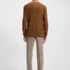 Silk sweater with Prince of Wales check structure