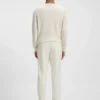 Silk sweater with Prince of Wales check structure