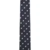 Silk tie with micro Double B monograms