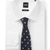 Silk tie with micro Double B monograms
