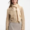 Silk-wool scarf with logos and monograms Silk-wool scarf with logos and monograms