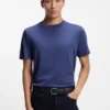 Silk-wool T-shirt in a regular fit