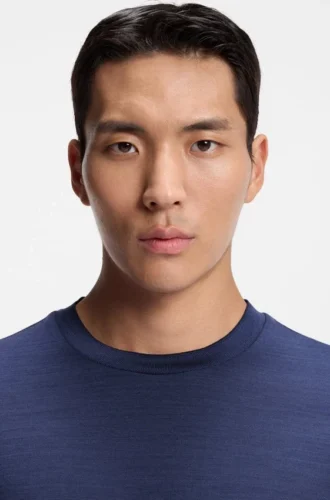 Silk-wool T-shirt in a regular fit