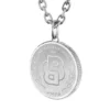 Silver-tone necklace with Double B monogram medallion