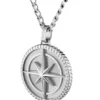 Silver-tone necklace with medallion pendant