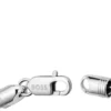 Silver-tone necklace with rope-style chain