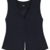 Single-breasted waistcoat with pinstripe